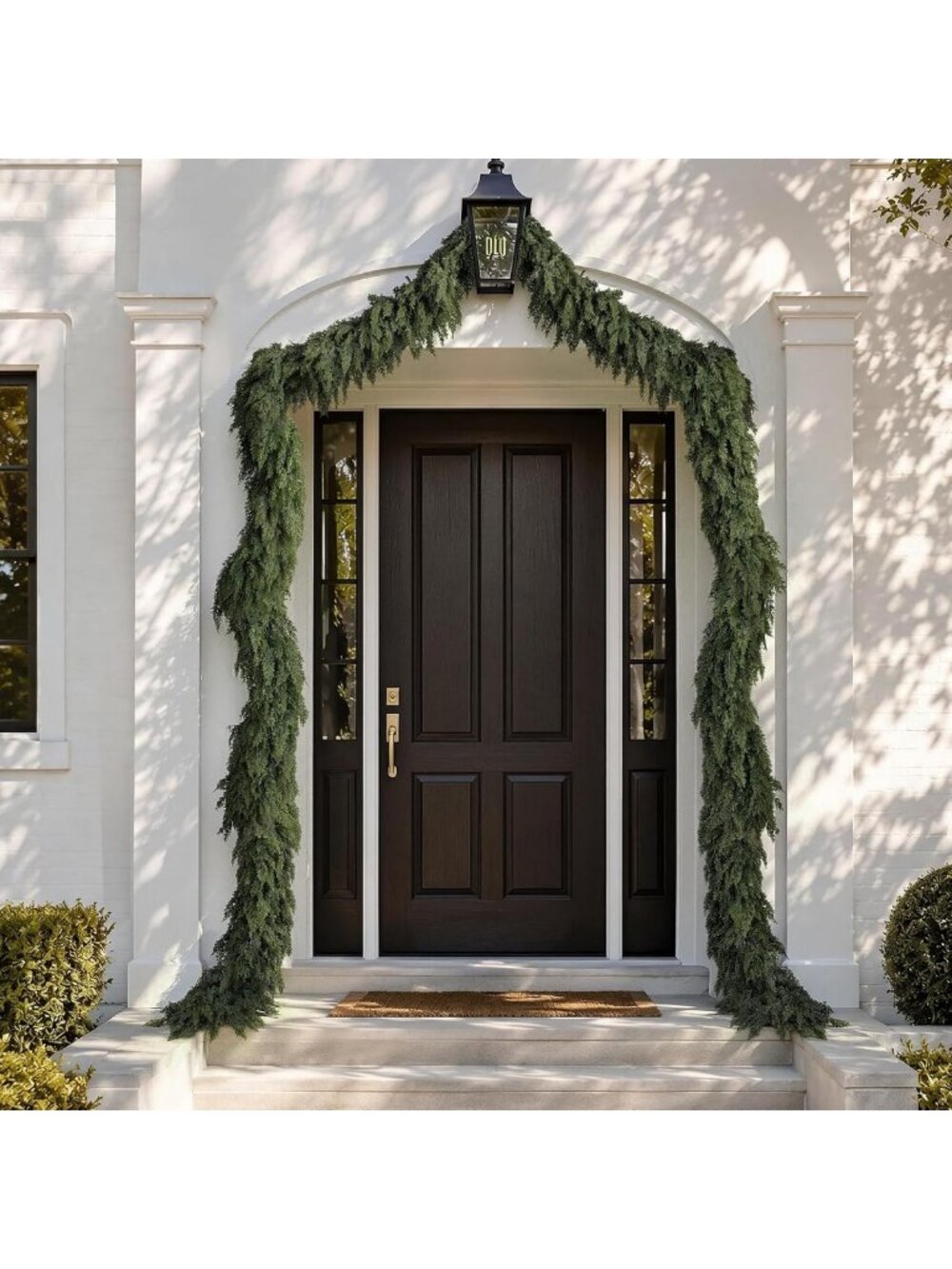 4PCS 6FT Christmas Cedar Garlands Real Touch Soft Greenery Pine Decorations